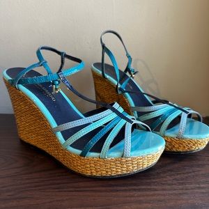 Christian Siriano Payless Wedges Teal